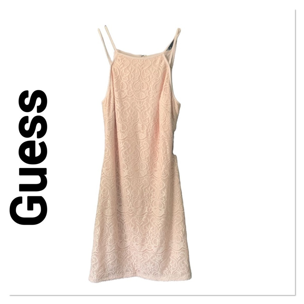 GUESS Lace Dress Blush Pink size 2 New With Tags